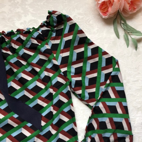 J Crew off shoulder patterned top, size XS - Picture 2 of 6